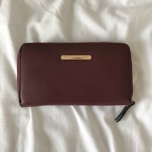 Dark red large wallet